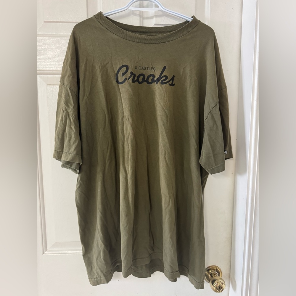 Crooks & Castles Men’s Army Green Tshirt